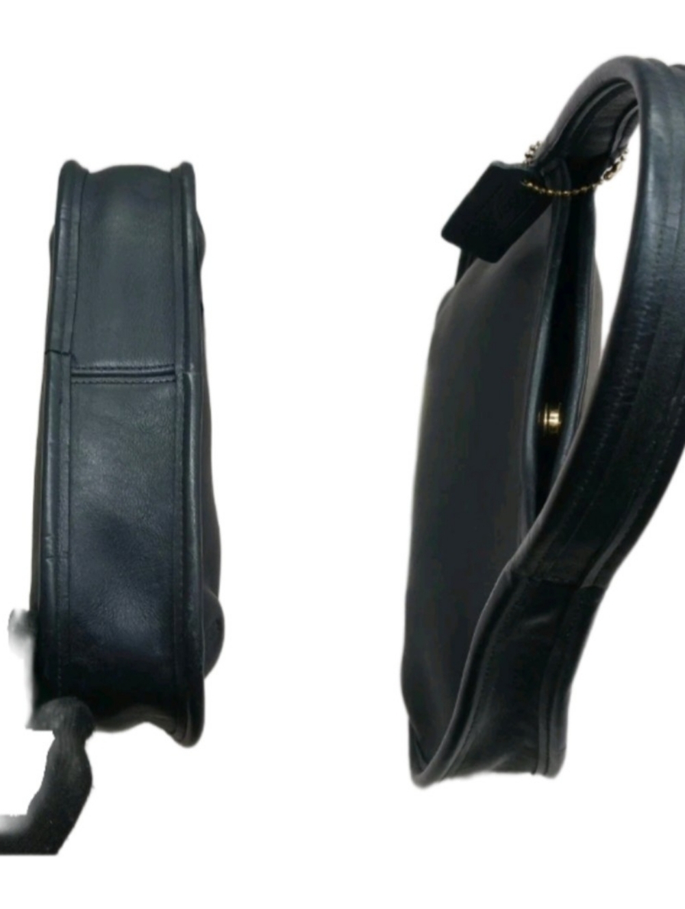 Coachtopia Mini Ergo Black Pebbled Leather Crossbody Bag - Picture 5 of 7